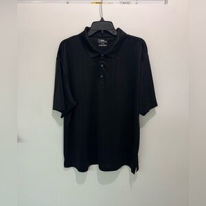 2/$20 - Black PGA Short Sleeve Athletic Golf Polo Shirt - Great Resort Wear - XL